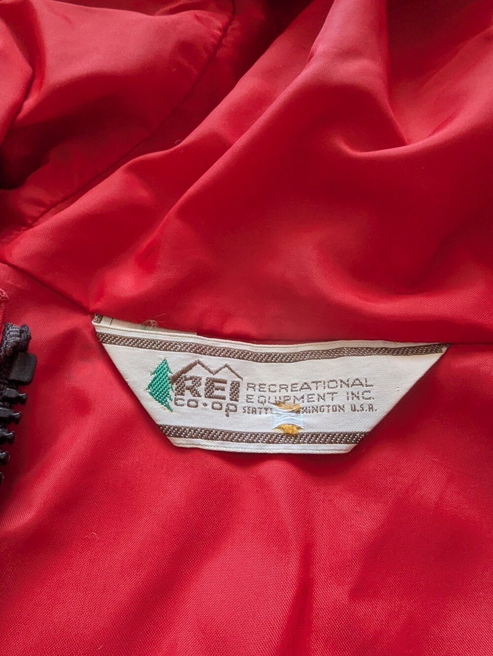 Vintage REI Double Zipper Rain Coat - Picture 2 of 6